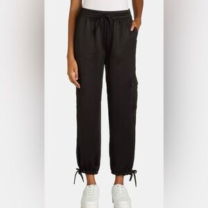 Time and Tru Women's Satin Jogger Mid Rise Pants